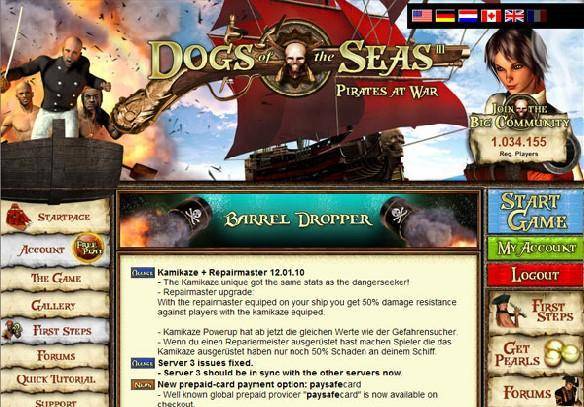 Dogs of the Seas juego mmorpg