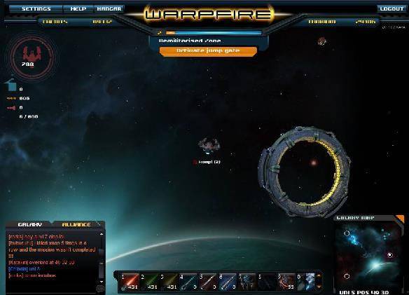 Warpfire juego mmorpg