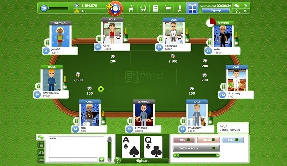 Goodgame Poker juego mmorpg